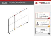 Vorschau: FASTFRAME™ gerade Wand | 3 Module | mit Druck Vorschau: FASTFRAME™ gerade Wand | 3 Module | mit Druck